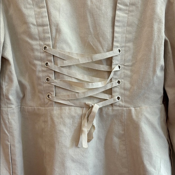 NWT Hot Topic Beauty and the Beast Button-Up Cream Dress - Picture 8 of 9